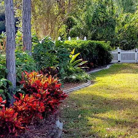 Florida assisted living landscaped grounds